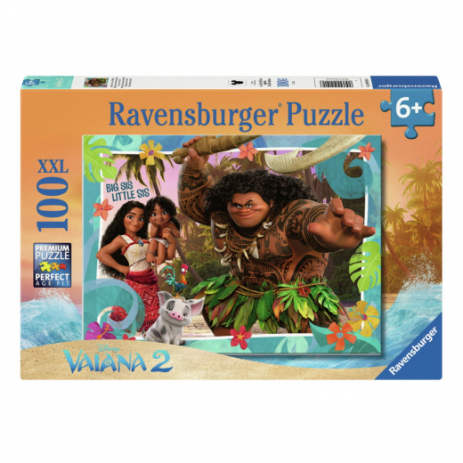 Ravensburger Pussel: Disney Vaiana 2 100 XXL Bitar i gruppen PUSSEL / Barnpussel hos Spelexperten (12004101)