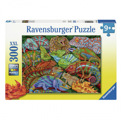 Ravensburger Pussel: Riveting Reptiles 300 XXL Bitar i gruppen PUSSEL / Barnpussel hos Spelexperten (12004103)