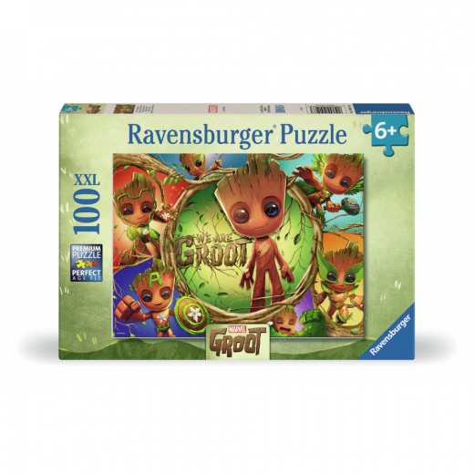 Ravensburger Pussel: Marvel Groot 100 XXL Bitar i gruppen PUSSEL / Barnpussel hos Spelexperten (12004128)