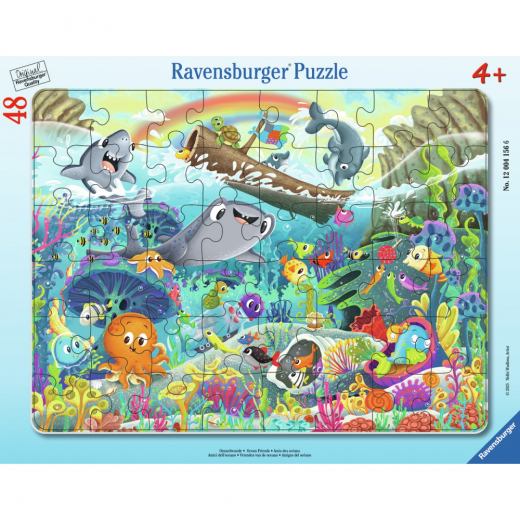 Ravensburger Rampussel: Havets vänner 48 Bitar i gruppen PUSSEL / Barnpussel hos Spelexperten (12004156)