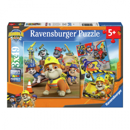 Ravensburger Pussel: Rubble & Crew Work Vechicles 3x49 Bitar i gruppen PUSSEL / Barnpussel hos Spelexperten (12004168)