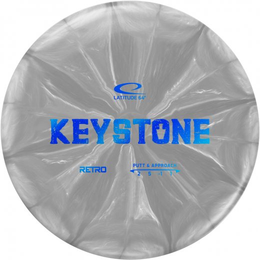 Latitude 64° Retro Burst Keystone White Black i gruppen UTOMHUSSPEL / Disc Golf & frisbee hos Spelexperten (14351)