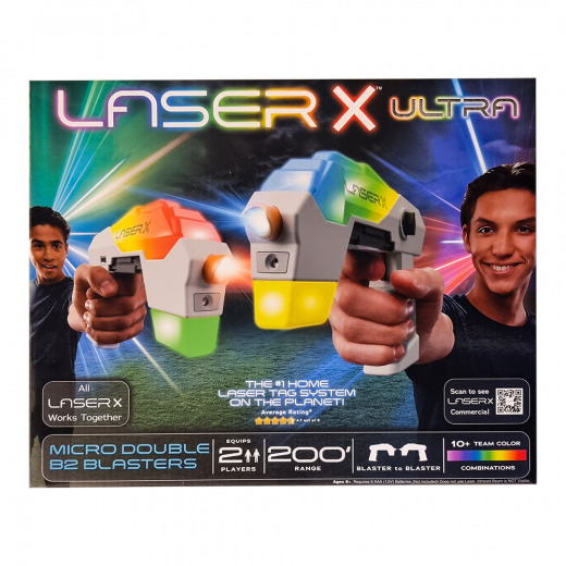 Laser X Ultra Micro Double B2 Blasters i gruppen LEKSAKER / Actionlek / Laser X hos Spelexperten (20333)