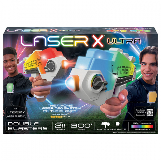 Laser X Ultra Double Blasters Chest i gruppen LEKSAKER / Actionlek / Laser X hos Spelexperten (20368)