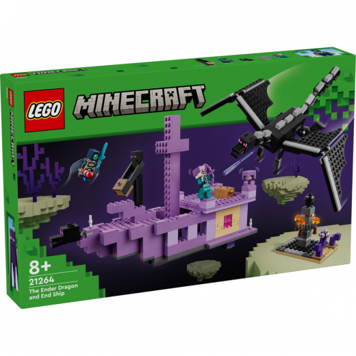 LEGO Minecraft - Enderdraken och Endskeppet i gruppen LEKSAKER / LEGO / LEGO Minecraft hos Spelexperten (21264)