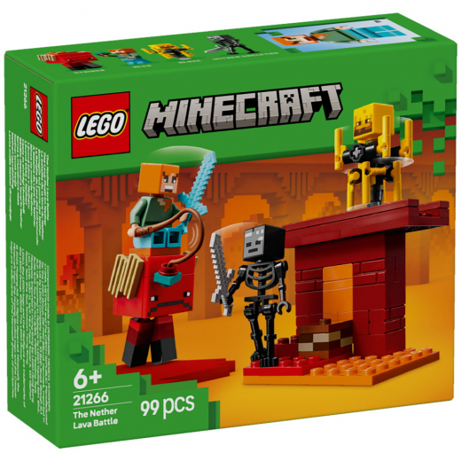 LEGO Minecraft - Lavastriden i Nether i gruppen LEKSAKER / LEGO / LEGO Minecraft hos Spelexperten (21266)