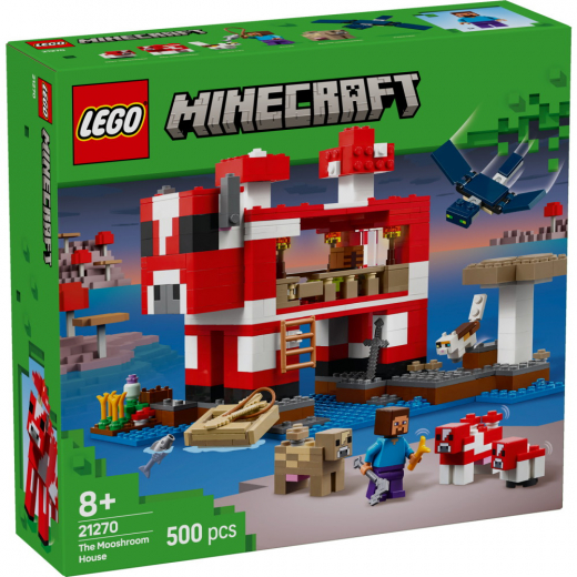 LEGO Minecraft - Mooshroomhuset i gruppen LEKSAKER / LEGO / LEGO Minecraft hos Spelexperten (21270)