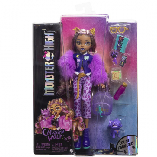 Monster High Kärndocka Clawdeen i gruppen LEKSAKER / Figurer och lekset / Monster High hos Spelexperten (218-2463)