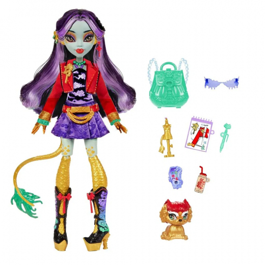 Monster High - Jinafire i gruppen LEKSAKER / Figurer och lekset / Monster High hos Spelexperten (218-2501)