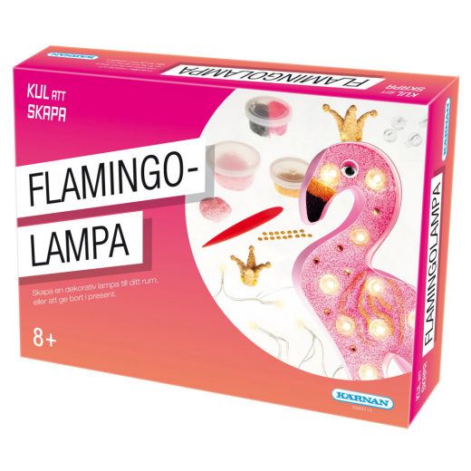 Kul att skapa - Flamingolampa i gruppen LEKSAKER / Skapa & måla hos Spelexperten (250657-K)