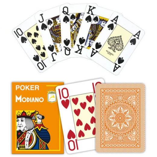 Modiano Cristallo Orange i gruppen SÄLLSKAPSSPEL / Poker & casino / Poker hos Spelexperten (300485)
