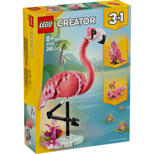 LEGO Creator - Vilda djur: Rosa flamingo i gruppen LEKSAKER / LEGO / LEGO Creator hos Spelexperten (31170)