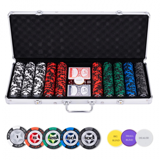 Pokerset Silver Star Low Stakes 500 i gruppen SÄLLSKAPSSPEL / Poker & casino / Pokerset hos Spelexperten (320920)