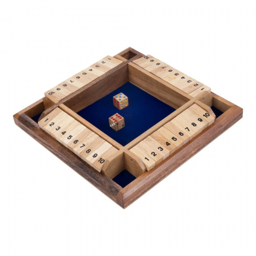 Shut The Box 10er 4 Spelare i gruppen SÄLLSKAPSSPEL / Klassiska hos Spelexperten (350122)