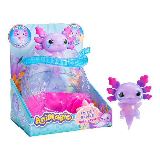 Animagic Lets Glo Axolotl - Bubble Reef i gruppen LEKSAKER / Interaktiva leksaker hos Spelexperten (36024011)