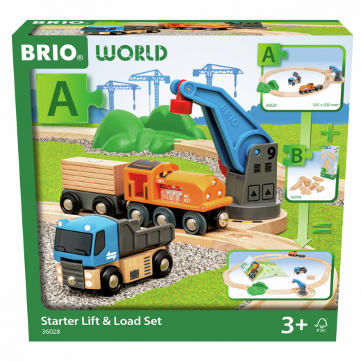 Starter Lift & Load Set i gruppen LEKSAKER / Byggklossar / Brio Builder System hos Spelexperten (36028)