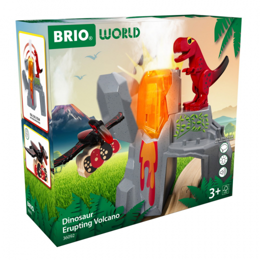 Brio Dinosaurie-utbrottsvulkan i gruppen LEKSAKER / BRIO trätåg hos Spelexperten (36092)