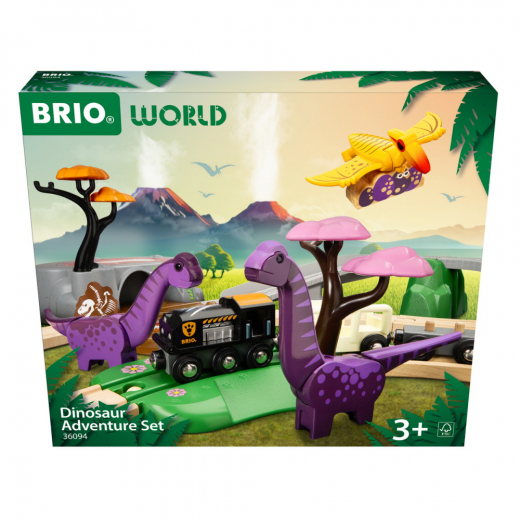 Brio Dinosaurie äventyrsset i gruppen LEKSAKER / BRIO trätåg hos Spelexperten (36094)