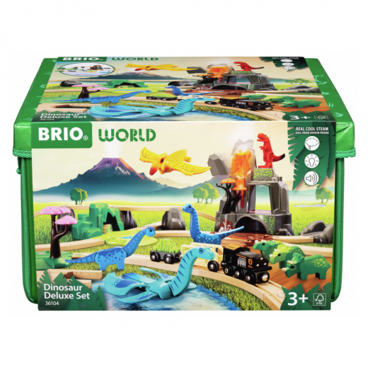 Brio Dinosaurie deluxe set i gruppen LEKSAKER / BRIO trätåg hos Spelexperten (36104)