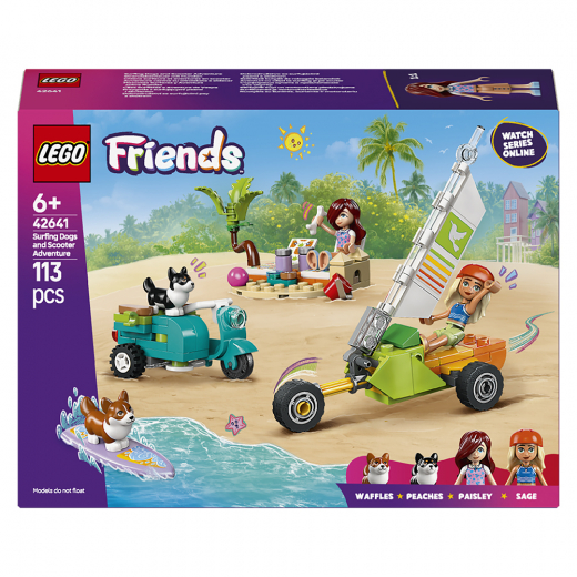 LEGO Friends - Äventyr med surfhundar och vespa i gruppen LEKSAKER / LEGO / LEGO Friends hos Spelexperten (42641)