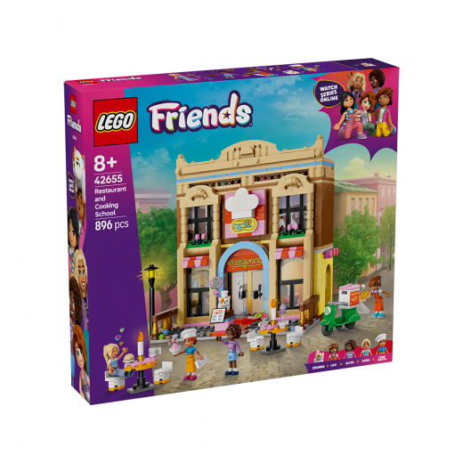 LEGO Friends - Restaurang och matlagningsskola i gruppen LEKSAKER / LEGO / LEGO Friends hos Spelexperten (42655)