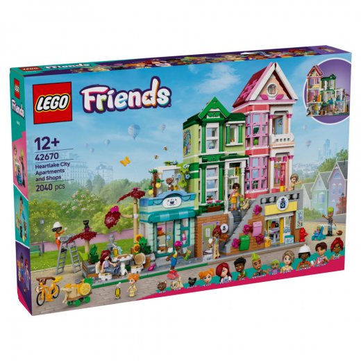 LEGO Friends - Heartlake Citys lägenheter och butiker i gruppen LEKSAKER / LEGO / LEGO Friends hos Spelexperten (42670)