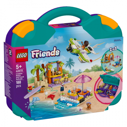 LEGO Friends - Kreativ strand och resväska i gruppen LEKSAKER / LEGO / LEGO Friends hos Spelexperten (42672)