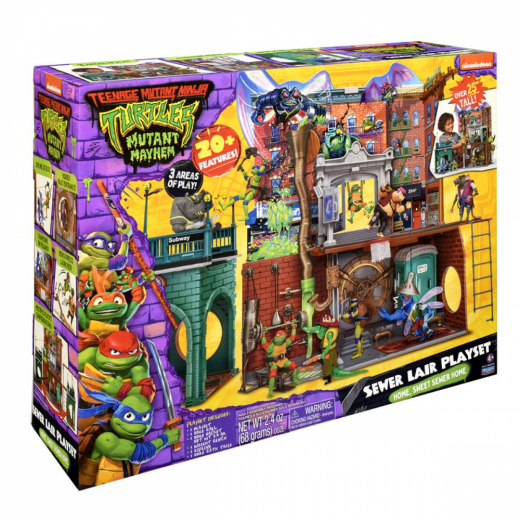 Turtles Mutant Mayhem Sewer Lair i gruppen LEKSAKER / Figurer och lekset hos Spelexperten (46-83478)