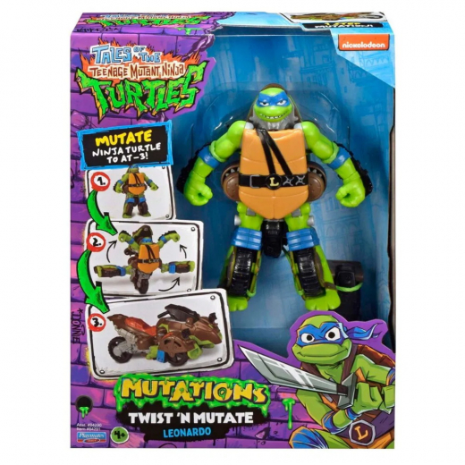 Turtles Mutant Mayhem Transformer Leonardo i gruppen LEKSAKER / Figurer och lekset / Turtles hos Spelexperten (46-84290-L)