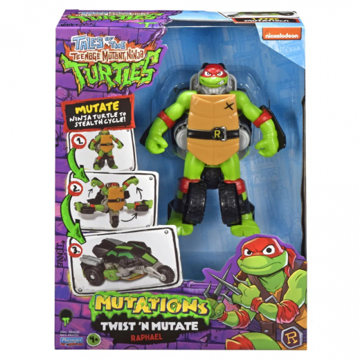 Turtles Mutant Mayhem Transformer Raphael i gruppen LEKSAKER / Figurer och lekset / Turtles hos Spelexperten (46-84290-R)