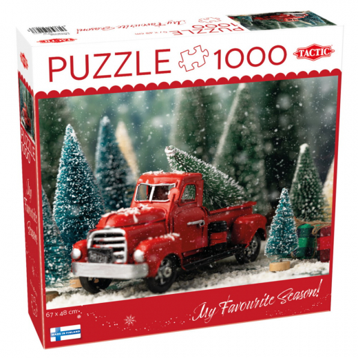 Tactic Pussel: Christmas Tree Miniature 1000 Bitar i gruppen PUSSEL / 1000 bitar hos Spelexperten (59609)