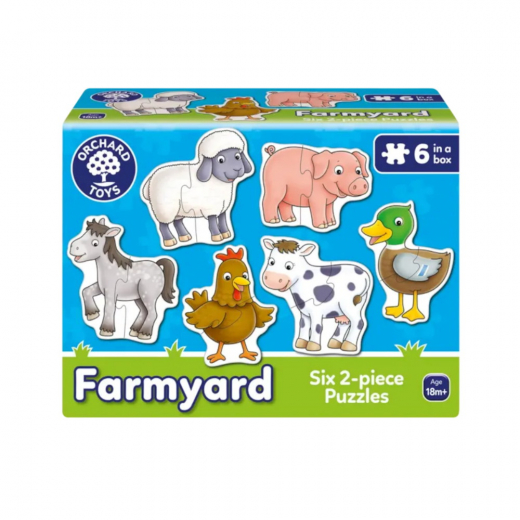 Pussel Farmyard 6 x 2 Bitar i gruppen PUSSEL / Barnpussel hos Spelexperten (600202)