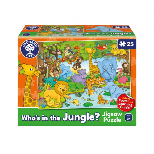 Pussel Who's in the Jungle? 25 Bitar i gruppen PUSSEL / Barnpussel hos Spelexperten (600301)