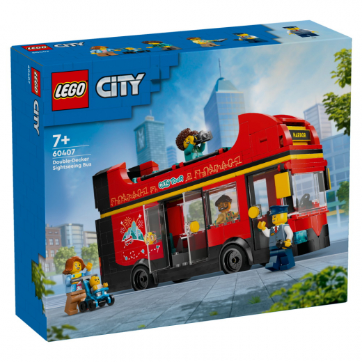 LEGO City - Röd dubbeldäckare för sightseeing i gruppen LEKSAKER / LEGO / LEGO City hos Spelexperten (60407)