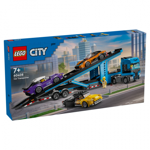 LEGO City - Biltransport med sportbilar i gruppen LEKSAKER / LEGO / LEGO City hos Spelexperten (60408)