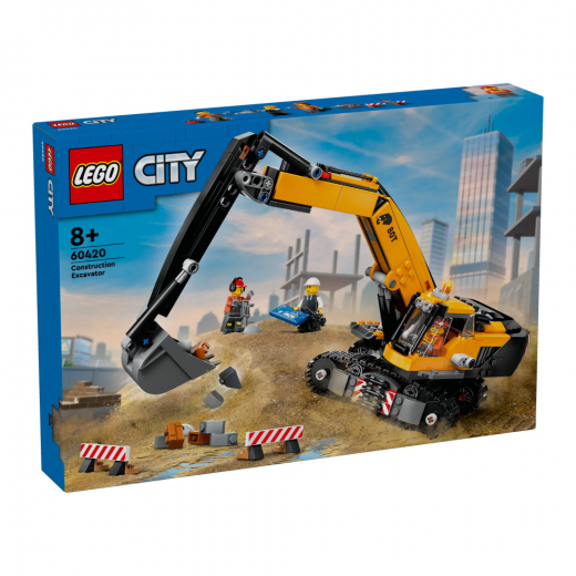 LEGO City - Gul grävmaskin i gruppen LEKSAKER / LEGO / LEGO City hos Spelexperten (60420)