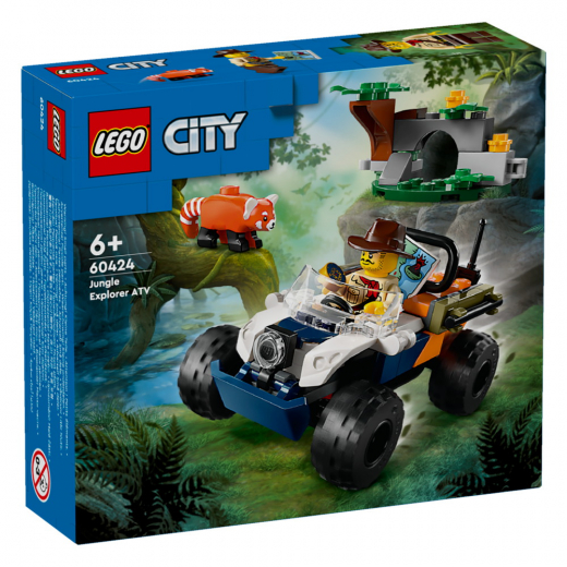 LEGO City - Djungeluppdrag med fyrhjuling i gruppen LEKSAKER / LEGO / LEGO City hos Spelexperten (60424)