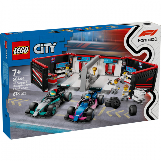 LEGO City - F1 garage & Mercedes-AMG & Alpine bilar i gruppen LEKSAKER / LEGO / LEGO City hos Spelexperten (60444)