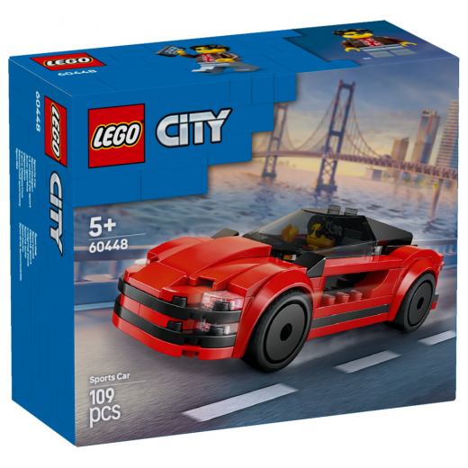 LEGO City - Röd sportbil i gruppen LEKSAKER / LEGO / LEGO City hos Spelexperten (60448)