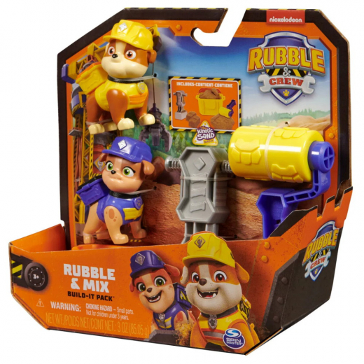 Rubble & Crew Figure 2 Pack - Rubble & Mix Asst. i gruppen LEKSAKER / Figurer och lekset / Paw Patrol hos Spelexperten (6066686)