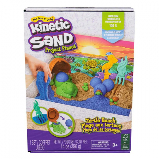 Kinetic Sand Turtle Beach Set i gruppen LEKSAKER / Skapa & måla hos Spelexperten (6069781)