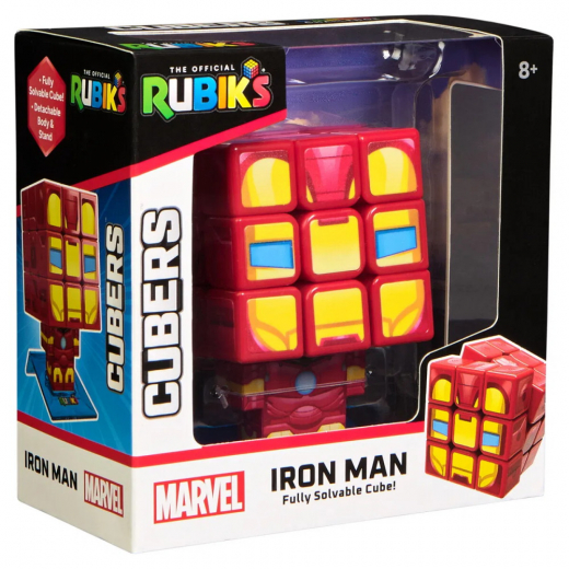 Rubiks Kub 3x3: Iron Man i gruppen SÄLLSKAPSSPEL / Spelserier / Rubiks kub & speedcubes hos Spelexperten (6071041)