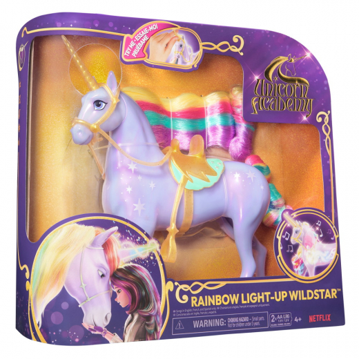 Unicorn Academy - Rainbow Light-Up Wildstar 28 cm i gruppen LEKSAKER / Figurer och lekset hos Spelexperten (6071157)