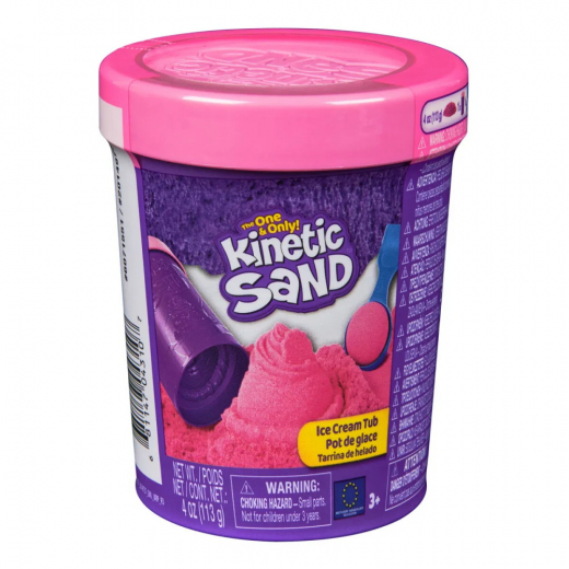 Kinetic Sand - Glassbalja Rosa 113 g i gruppen LEKSAKER / Skapa & måla / Kinetic Sand hos Spelexperten (6071551-R)