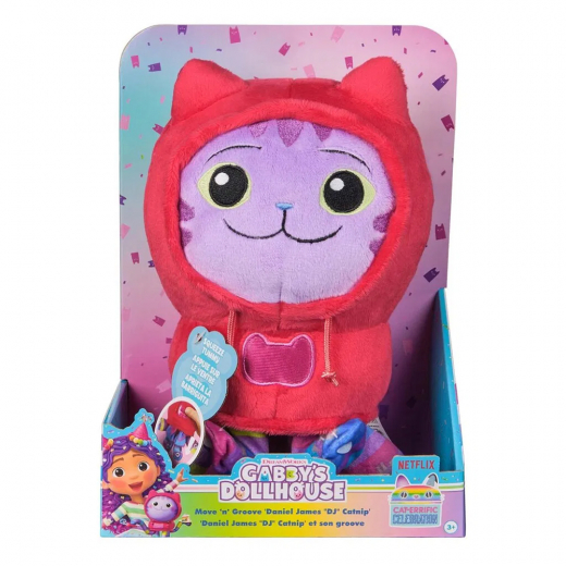 Gabby's Dollhouse Deluxe Plush DJ Catnip 25 cm i gruppen LEKSAKER / Gosedjur hos Spelexperten (6071765)