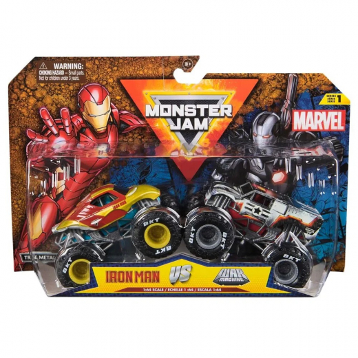 Monster Jam 1:64 - Iron Man VS War Machine i gruppen LEKSAKER / Leksaksfordon hos Spelexperten (6071941)