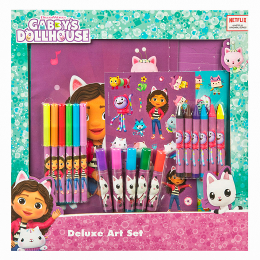 Gabby's Dollhouse - Deluxe Art Set i gruppen LEKSAKER / Skapa & måla / Skriva och Rita hos Spelexperten (6600000064)