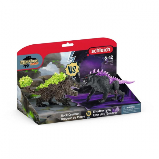 Schleich Shadow lynx vs. Rock crusher i gruppen LEKSAKER / Figurer och lekset / Schleich hos Spelexperten (70827)