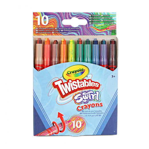 Crayola Swirl Mini Skruvbara Kritor 10 st i gruppen LEKSAKER / Skapa & måla / Crayola hos Spelexperten (74024003)