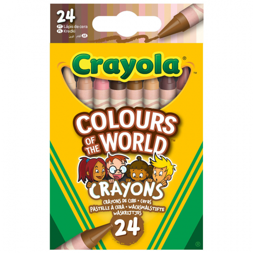 Crayola Colours Of The World Kritor 24 st i gruppen LEKSAKER / Skapa & måla / Crayola hos Spelexperten (74024026)